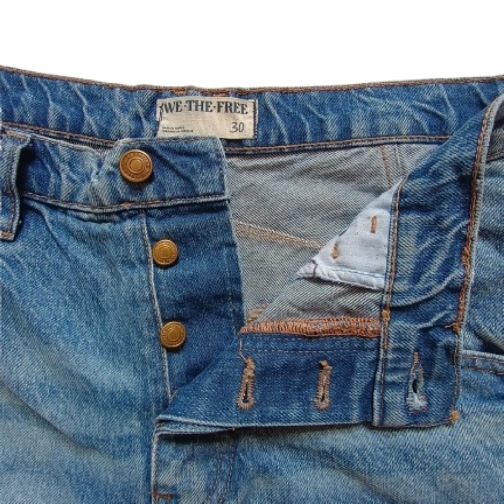 We The Free Women's Boyfriend Jeans - Blue Denim - Picture 3 of 10